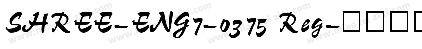 SHREE-ENG7-0375 Reg字体转换